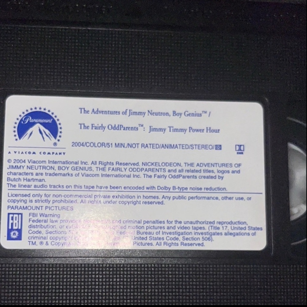 Preowned Nickelodeon Jimmy Timmy Power Hour VHS 2004 Rare VHS ๐ผ. - Picture 11 of 17